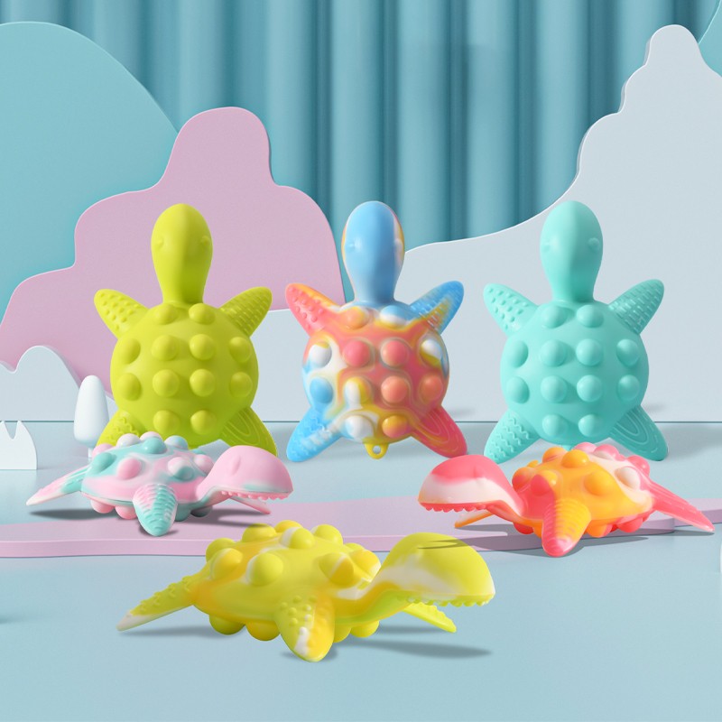 Tortoise Teether Manufacturer - OEM Silicone Baby Teething Toy with Rattle