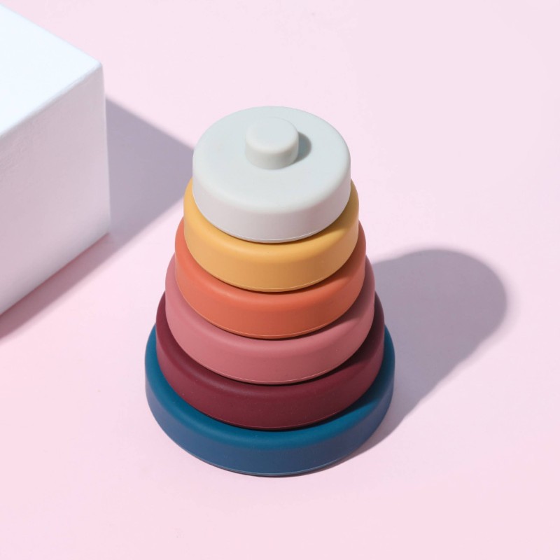 Silicone Stacking Toy Manufacturer - Safe Teething Rings for Babies Sensory Play