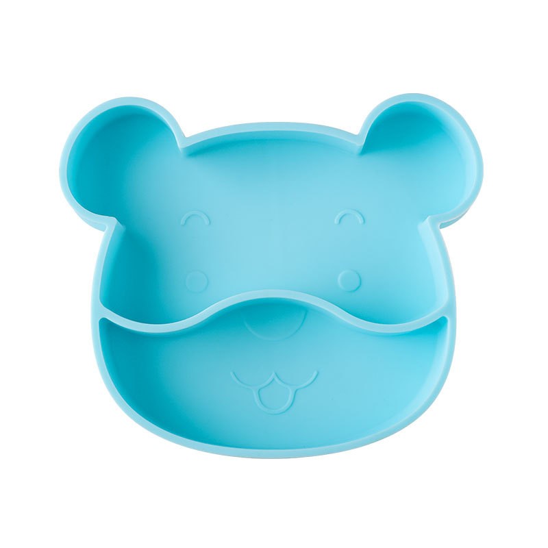 Kids Plate Supplier - Bamboo Wooden Animal Shape Divided Suction Plate