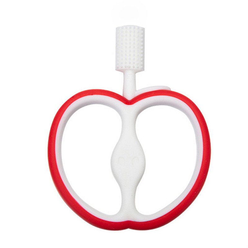 Baby Teether Factory - 360 Degree Apple Shape Teether and Toothbrush