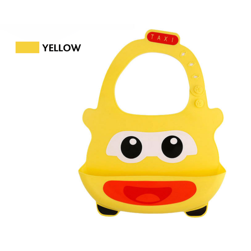 Baby Bib Supplier - Silicone Car Design with Ears Adjustable Waterproof