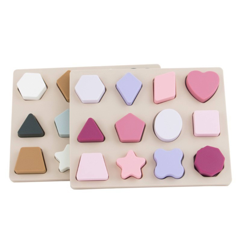 Infant Teether Supplier - Silicone Number Puzzle Montessori Toy