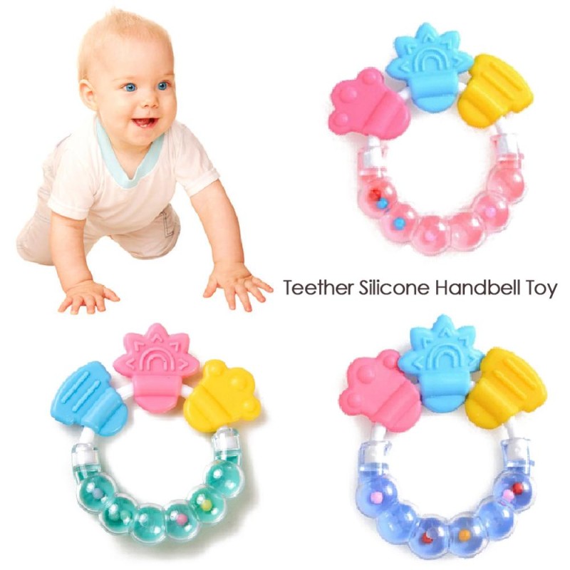 Baby Teether Manufacturer - Food Grade Silicone Chew Rattle Toy New Design