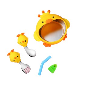 Baby Bowl Factory - Stainless Steel with PP Shell Fork Spoon Set