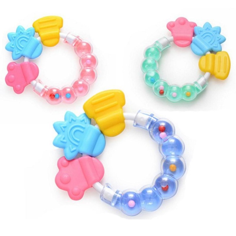 Baby Teether Manufacturer - Food Grade Silicone Chew Rattle Toy New Design