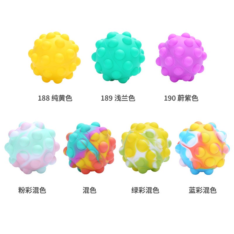 Fidget Toy Supplier - Silicone Rainbow Pop Bubble Anti Stress Sensory