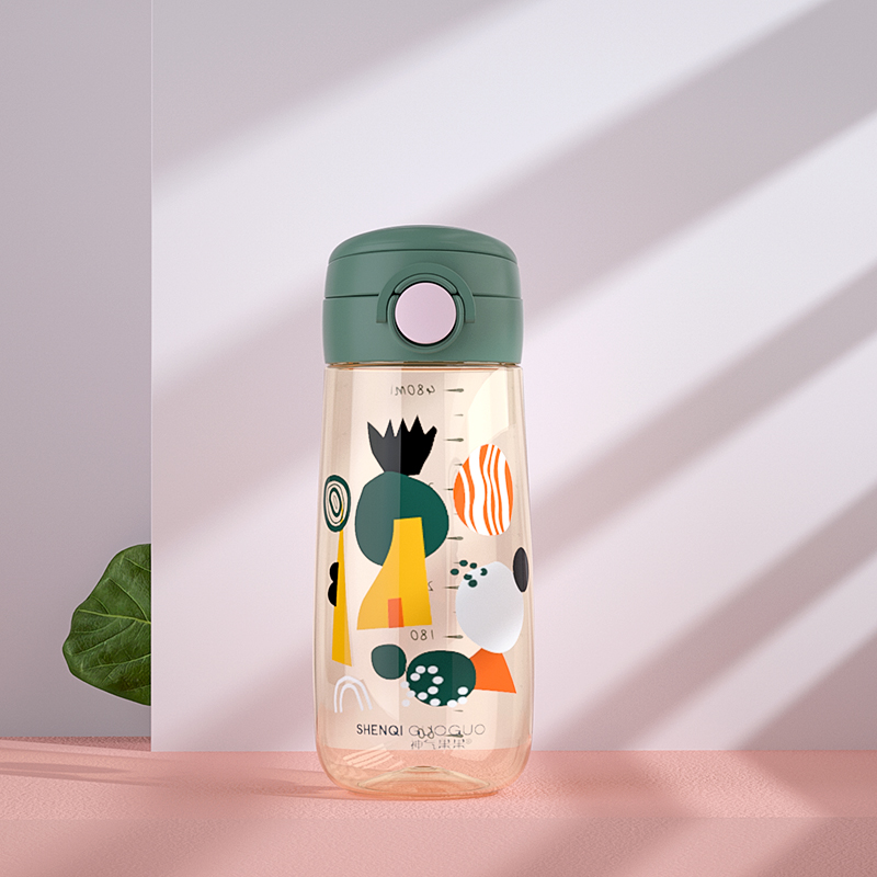 PPSU Straw Bottle Factory - 480ml Minimalist Direct Sip Cup for Office