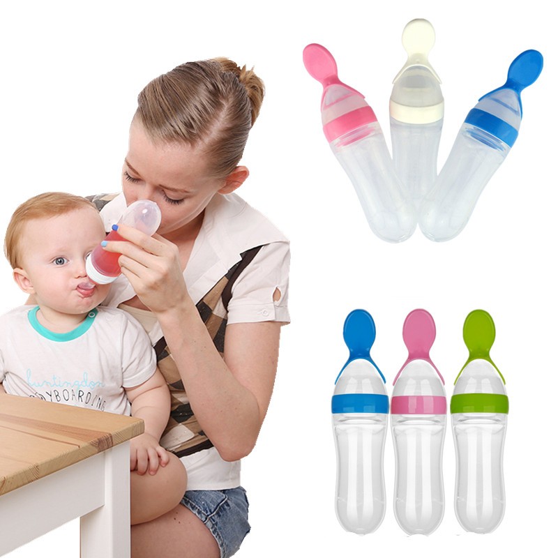 Rice Paste Spoon Bottle Factory - Silicone Baby Feeding Tool Custom Logo