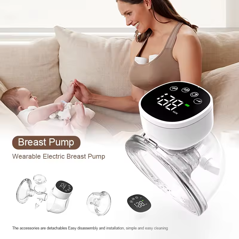Wearable Breast Pump Manufacturer - Adjustable Modes LCD Display Fast Expression