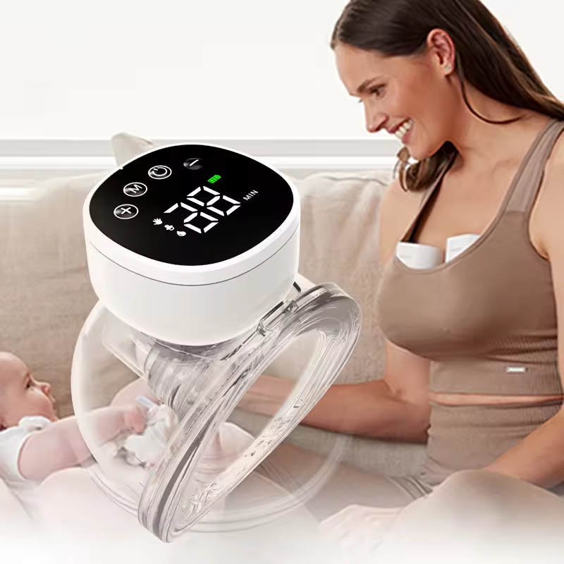 Wearable Breast Pump Manufacturer - Adjustable Modes LCD Display Fast Expression