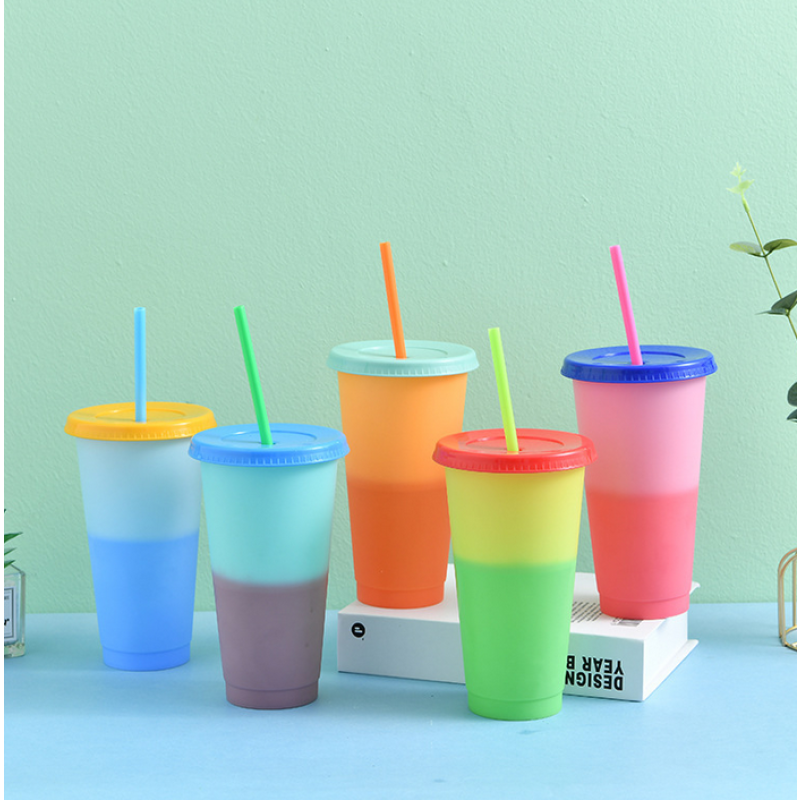 Straw Cup Supplier - PP Color Changing Set for Events Cooling Function