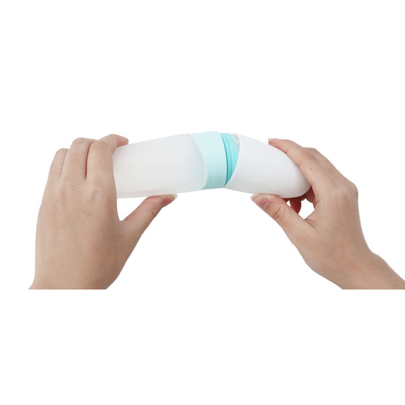 Baby Feeder Spoon Manufacturer - Eco Friendly Silicone Spoon with Bottle