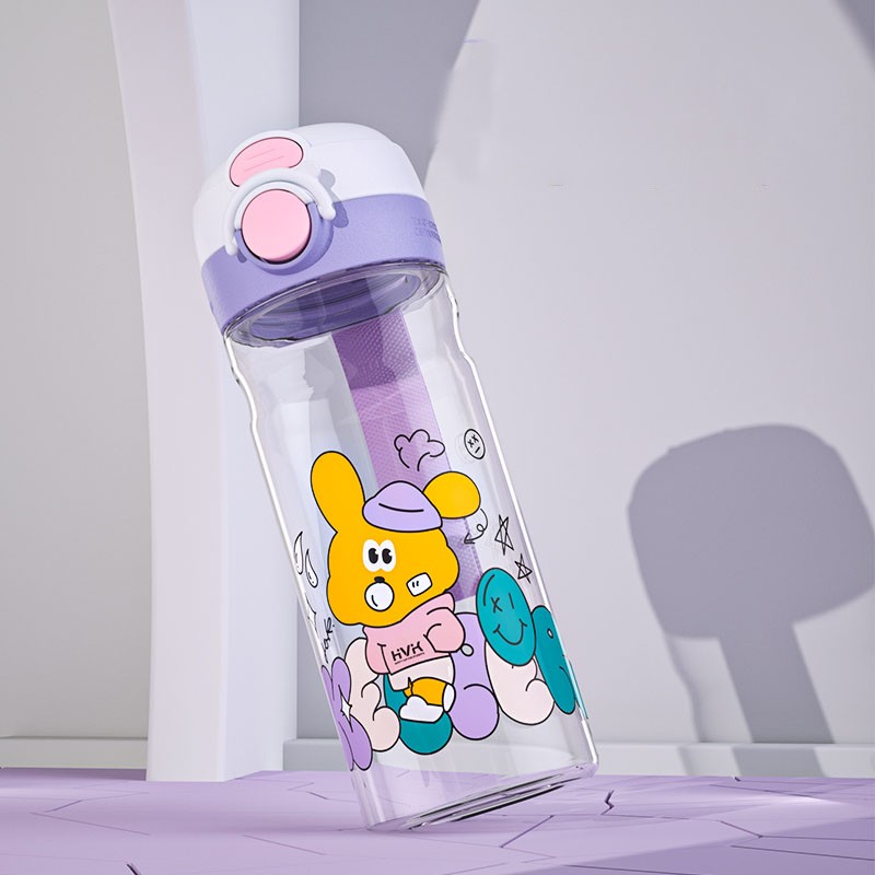 Tritan Water Bottle Supplier - 2-in-1 Straw Bottle Colorful Design