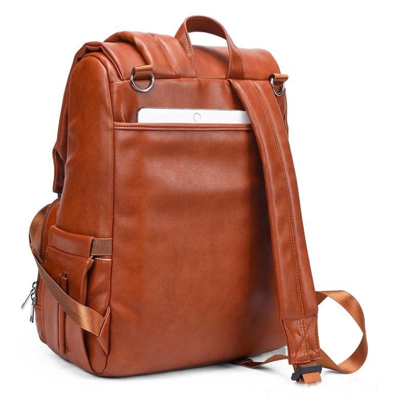 Diaper Backpack Factory - PU Leather Multi-Function Maternity Bag