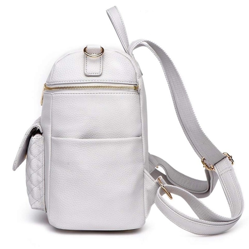 Luxury Diaper Bag Manufacturer - Vegan Leather Diamond Quilted Backpack