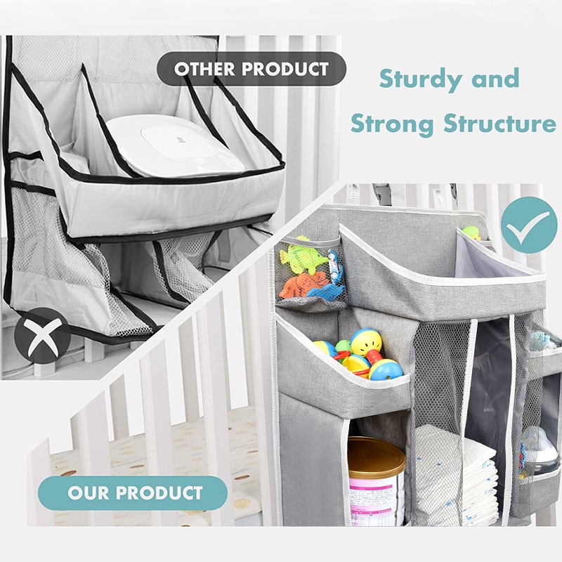 Baby Organizer Manufacturer - Foldable Hanging Diaper Caddy Storage