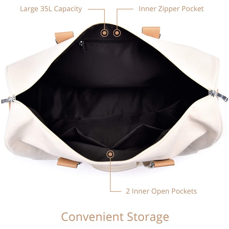 Weekender Bag Manufacturer - Waterproof Canvas Duffel for Women Men