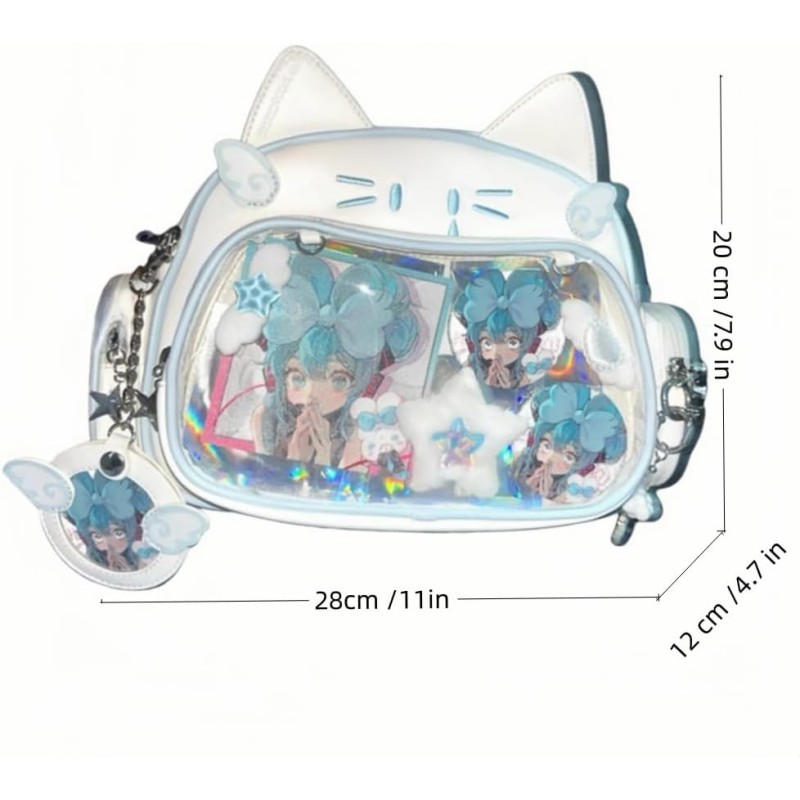 Cat Backpack Supplier - Custom PVC Lining School Girls Ita Bag