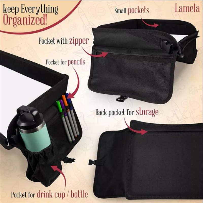 Kids Tray Factory - Toddler Car Travel Organizer Lap Tablet Holder