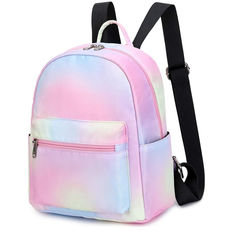 Backpack Purse Supplier - Mini Rainbow Color Girls Teens School Bag