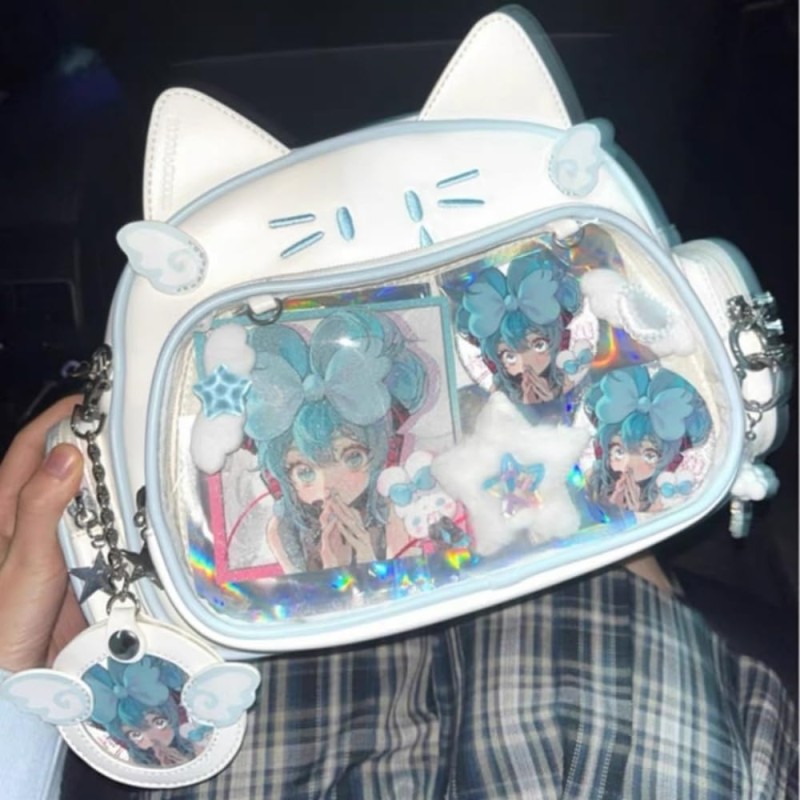 Cat Backpack Supplier - Custom PVC Lining School Girls Ita Bag