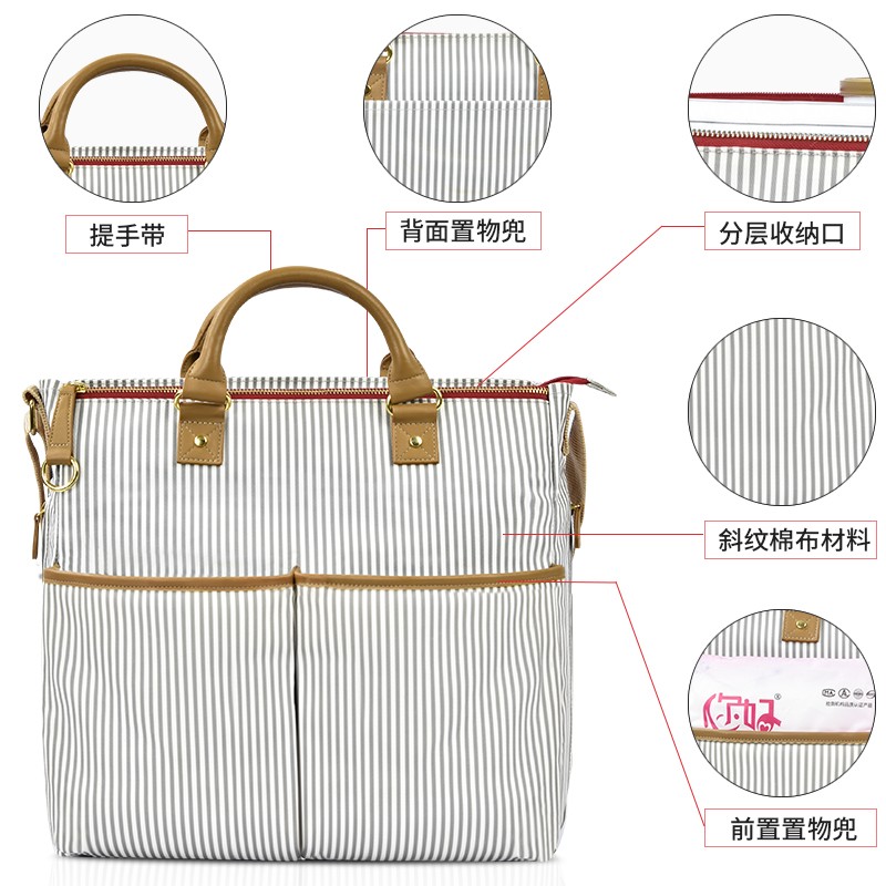 Diaper Bag Factory - Custom Print Polyester Mommy Baby Tote Bag