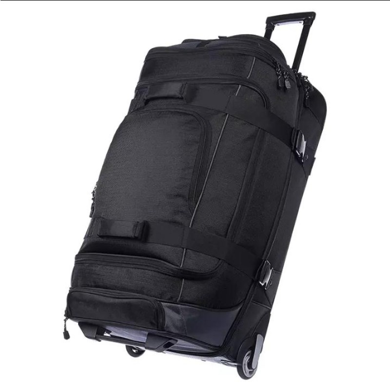 Luggage Set Manufacturer - Polyester Trolley Bag Large Capacity Black