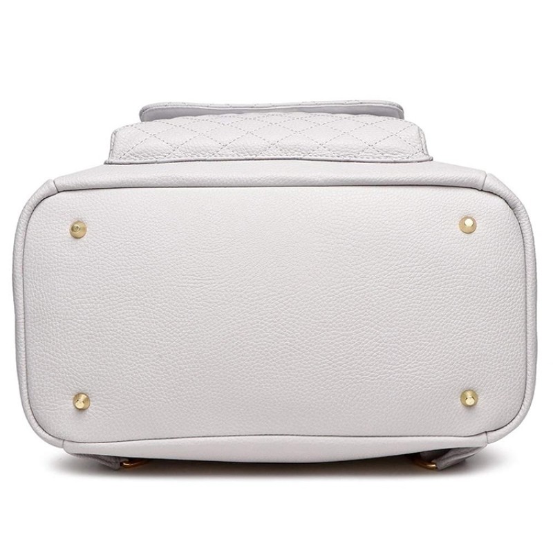 Luxury Diaper Bag Manufacturer - Vegan Leather Diamond Quilted Backpack