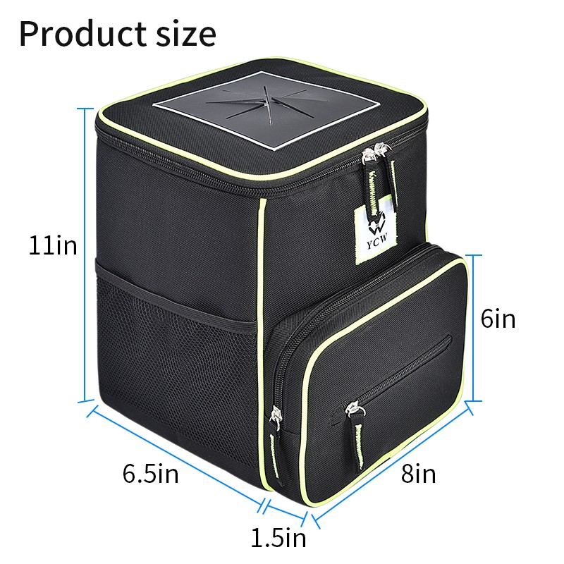 Car Cooler Bag Supplier - Insulated Hanging Car Garbage Bin with Lid
