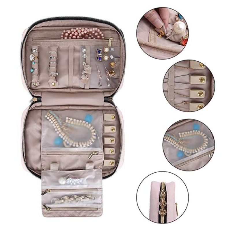 Travel Jewelry Bag Supplier - High Quality Organizer with Pouch OEM