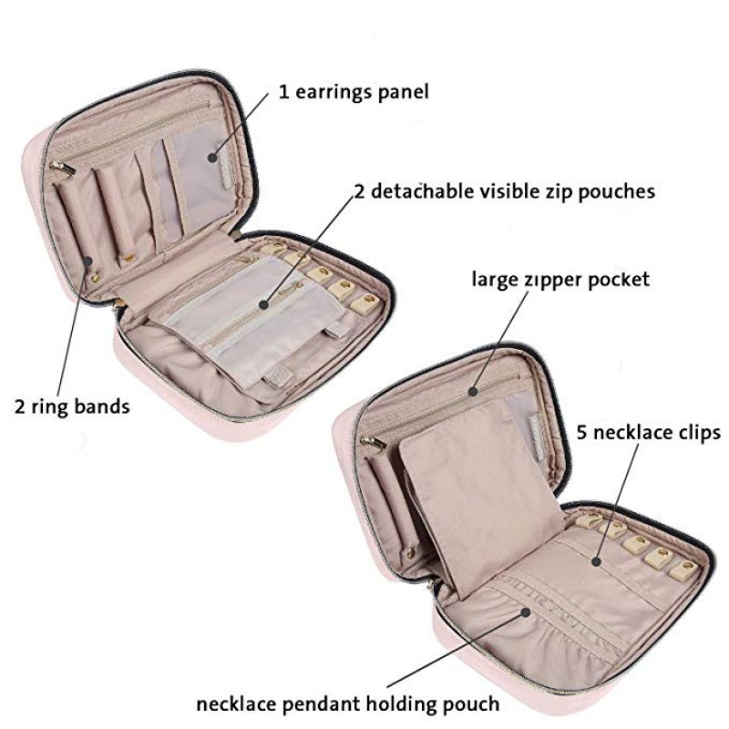 Travel Jewelry Bag Supplier - High Quality Organizer with Pouch OEM