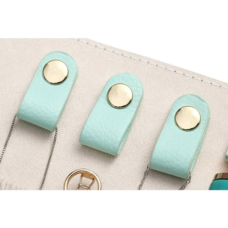 Jewelry Case Supplier - Portable Rolling Vegan Leather Travel Bag