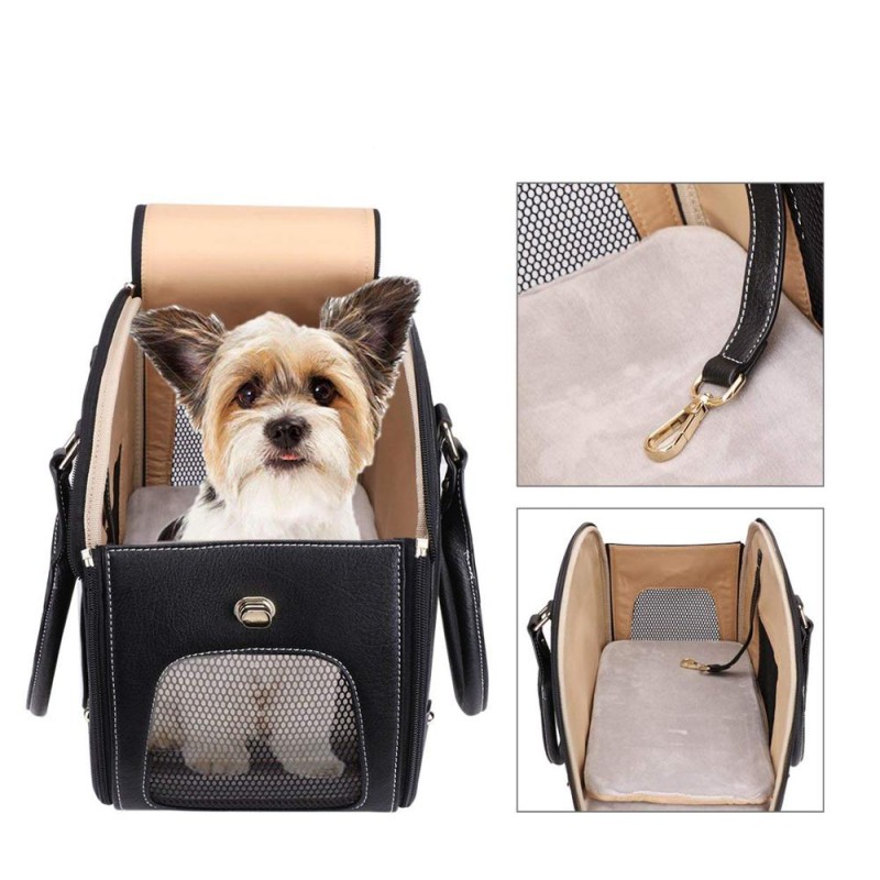 Pet Carrier Bag Manufacturer - Foldable Waterproof Leather Travel Purse