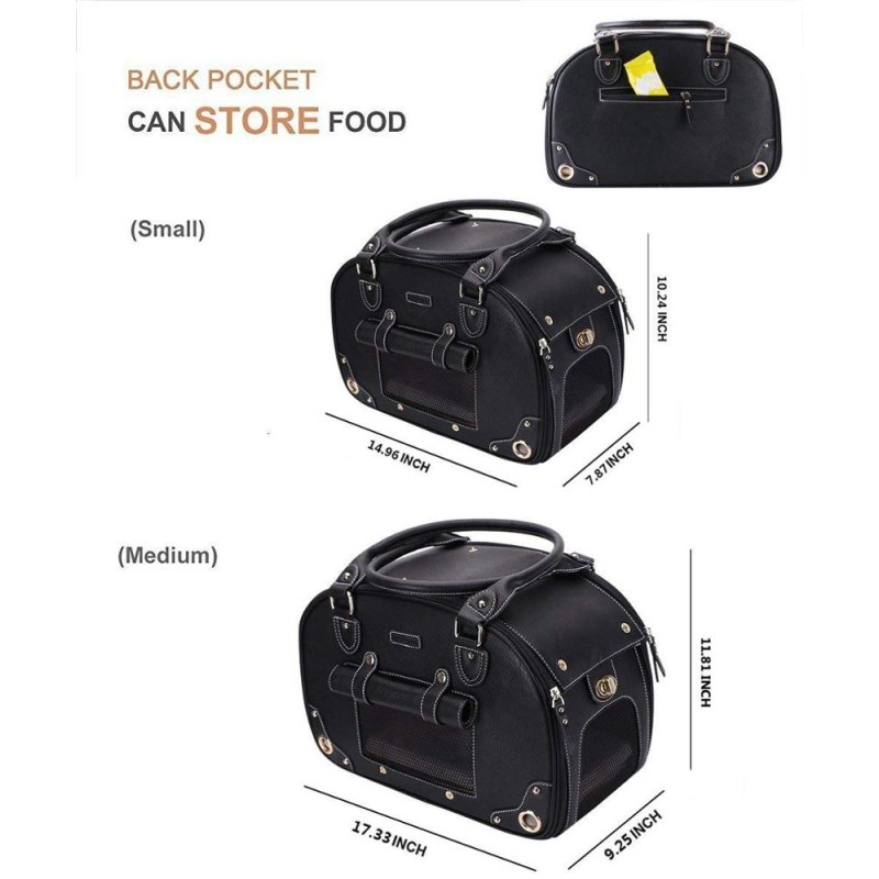 Pet Carrier Bag Manufacturer - Foldable Waterproof Leather Travel Purse