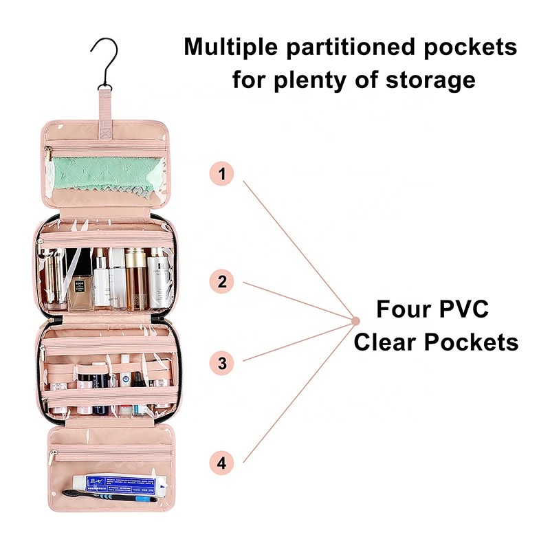 Cosmetic Bag Manufacturer - Ladies Fashion Hanging Toiletry Organizer