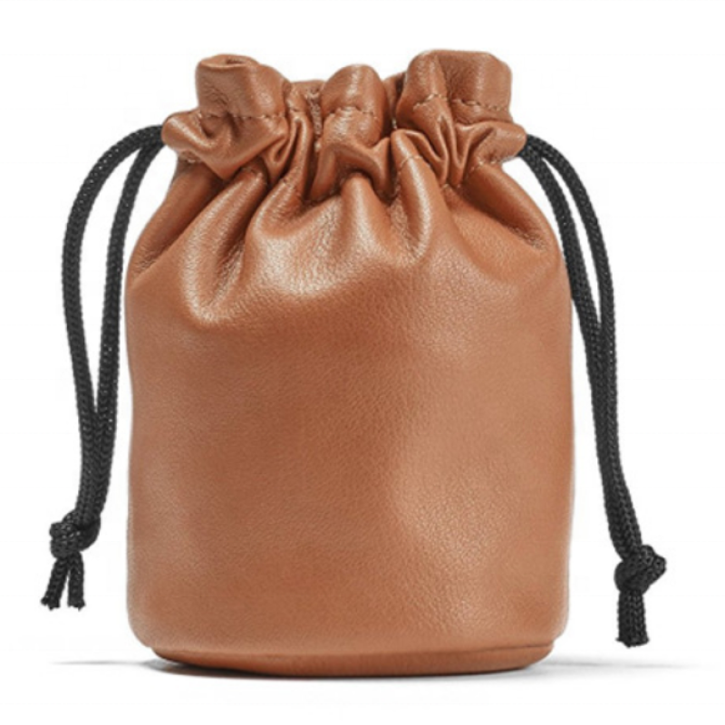 Gift Pouch Manufacturer - Custom Velvet PU Leather Drawstring Bag