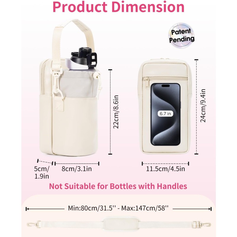 Gym Bag Manufacturer - Leather Shoulder Bag with Water Bottle Sling