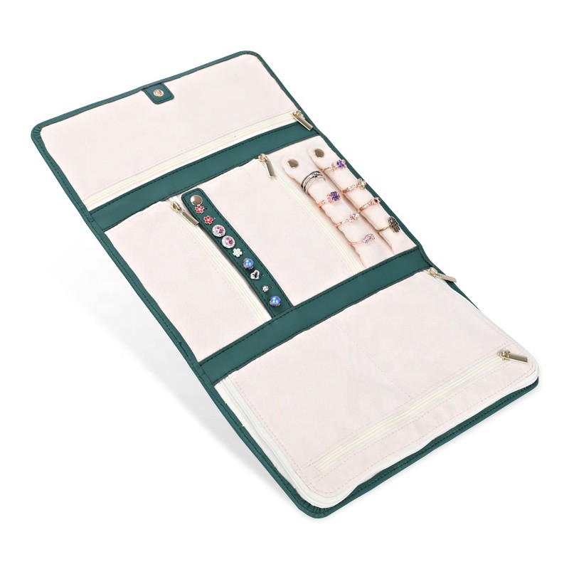 Jewelry Case Factory - Cheap PU Vegan Leather Tri-folded Organizer