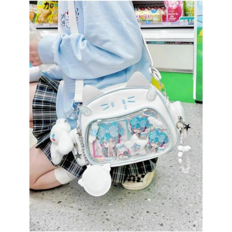 Cat Backpack Supplier - Custom PVC Lining School Girls Ita Bag