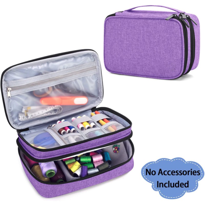 Sewing Kit Supplier - Double-Layer Zipper Crochet Needles Organizer
