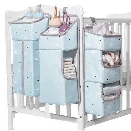 Crib Organizer Factory - 3-in-1 Hanging Diaper Caddy Portable