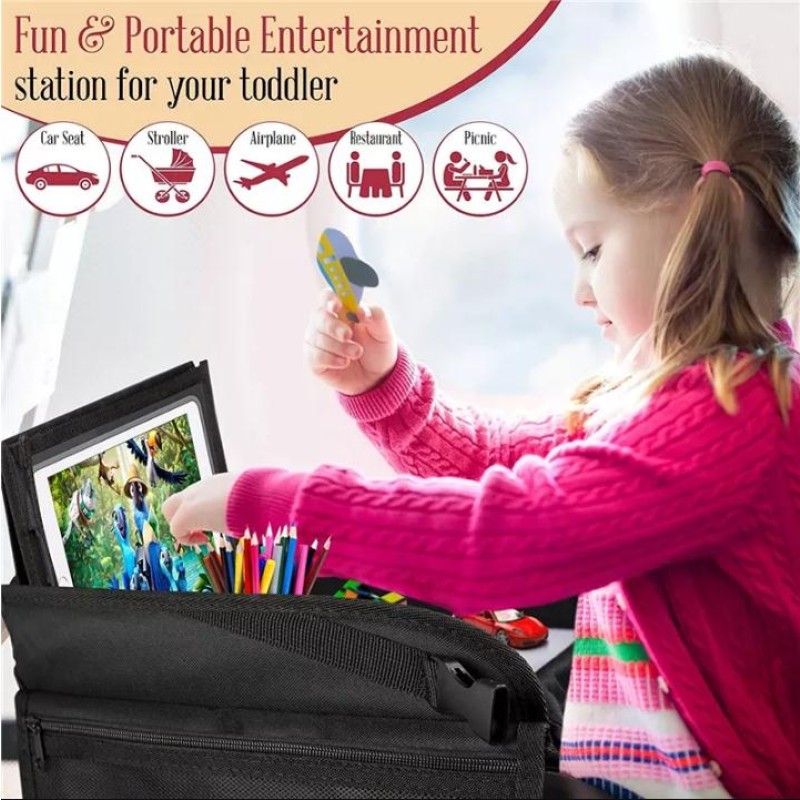 Kids Tray Factory - Toddler Car Travel Organizer Lap Tablet Holder