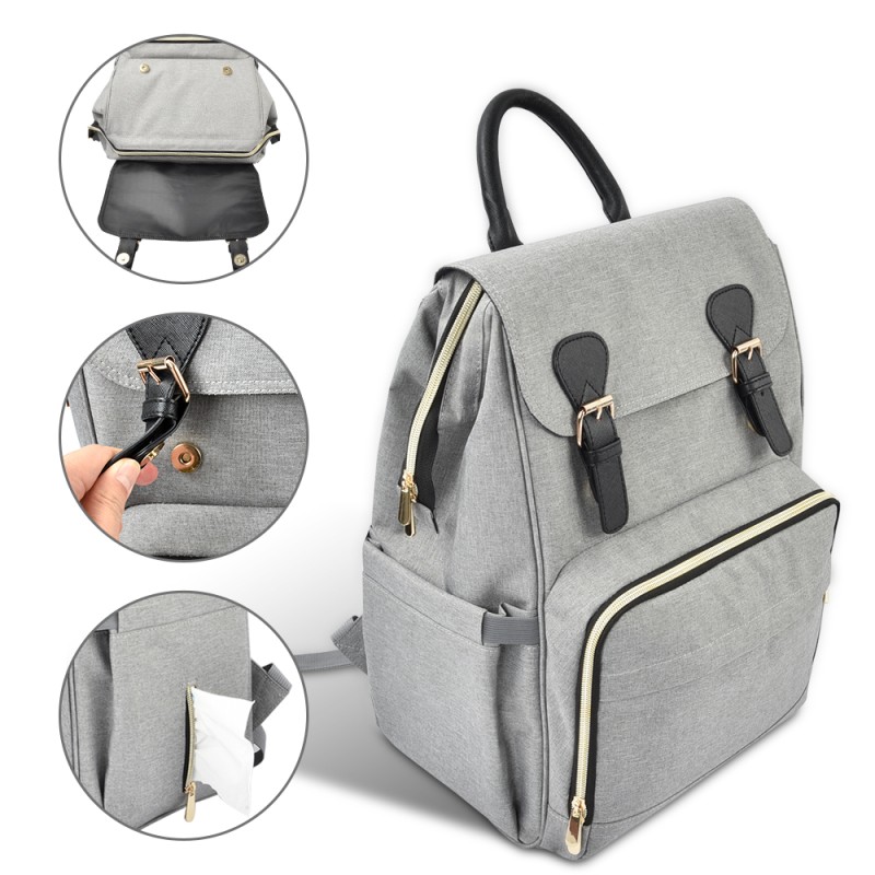 Mommy Bag Supplier - UV Light Fresh-Keeping Compartment Diaper Bag