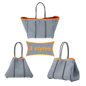 Beach Bag Factory - Neoprene Tote with Inner Pocket Movable Board