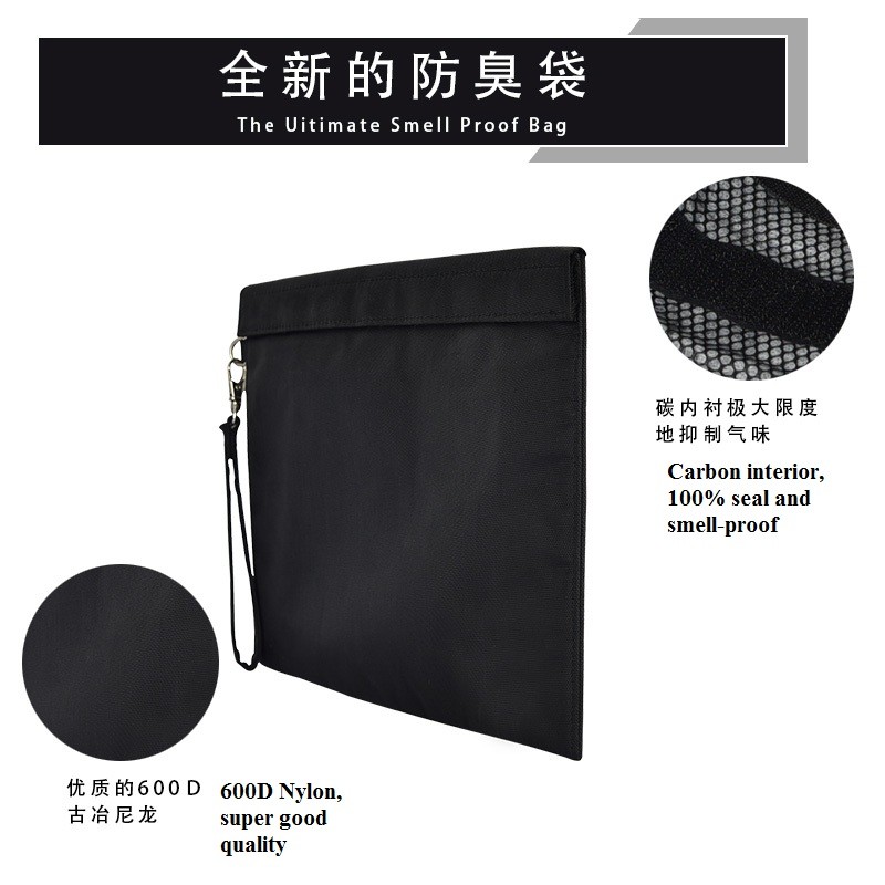 Smell Proof Bag Supplier - Travel Odorless Stash Pouch with Mesh