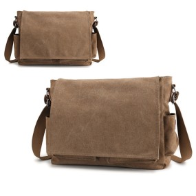 Messenger Bag Factory - Men's Canvas Briefcase Business Computer Bag