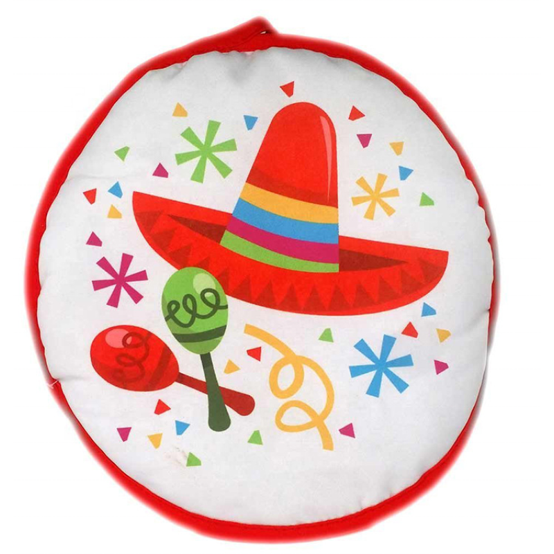 Tortilla Warmer Supplier - Mexican Size 12 Two-Sided Insulated Microwaveable