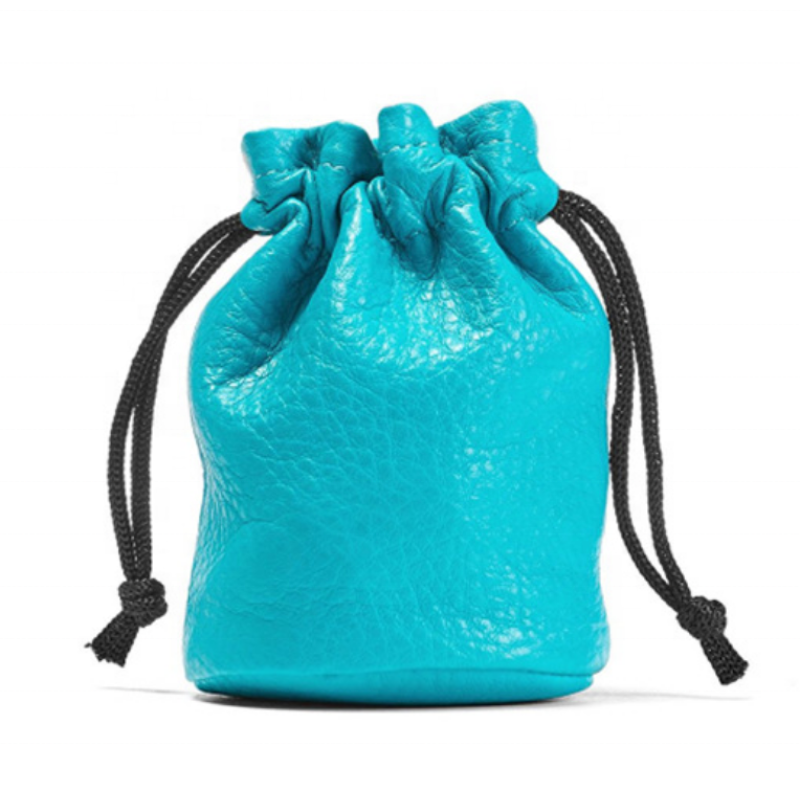 Gift Pouch Manufacturer - Custom Velvet PU Leather Drawstring Bag