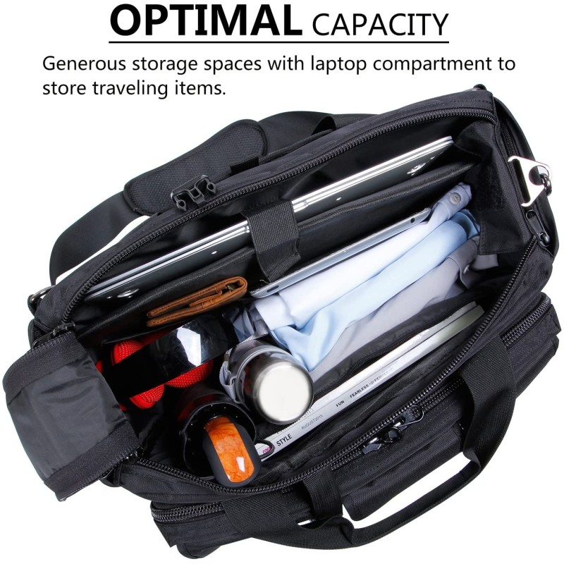 Laptop Bag Factory - Multi-functional Nylon Tactical Briefcase Pilot