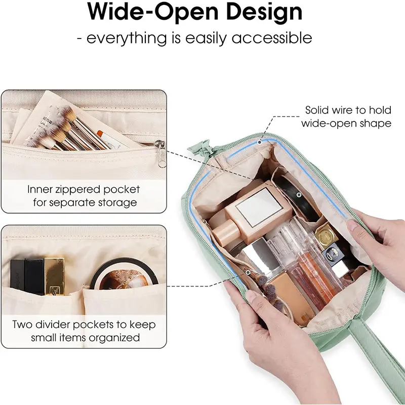 Makeup Bag Manufacturer - Women's PU Cosmetic Organizer Waterproof